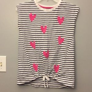 Cat & Jack Fuzzy Heart Tee